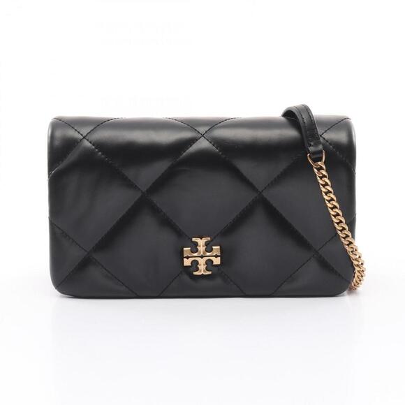 Tory Burch Handbags - TORY BURCH Black Diamond Leather Shoulder Bag